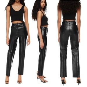 ARITZIA Wilfred ‘The Melina’ Vegan Super High Rise Straight Leg 5 Pocket Pants